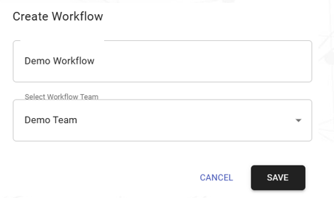 Creating a Workflow